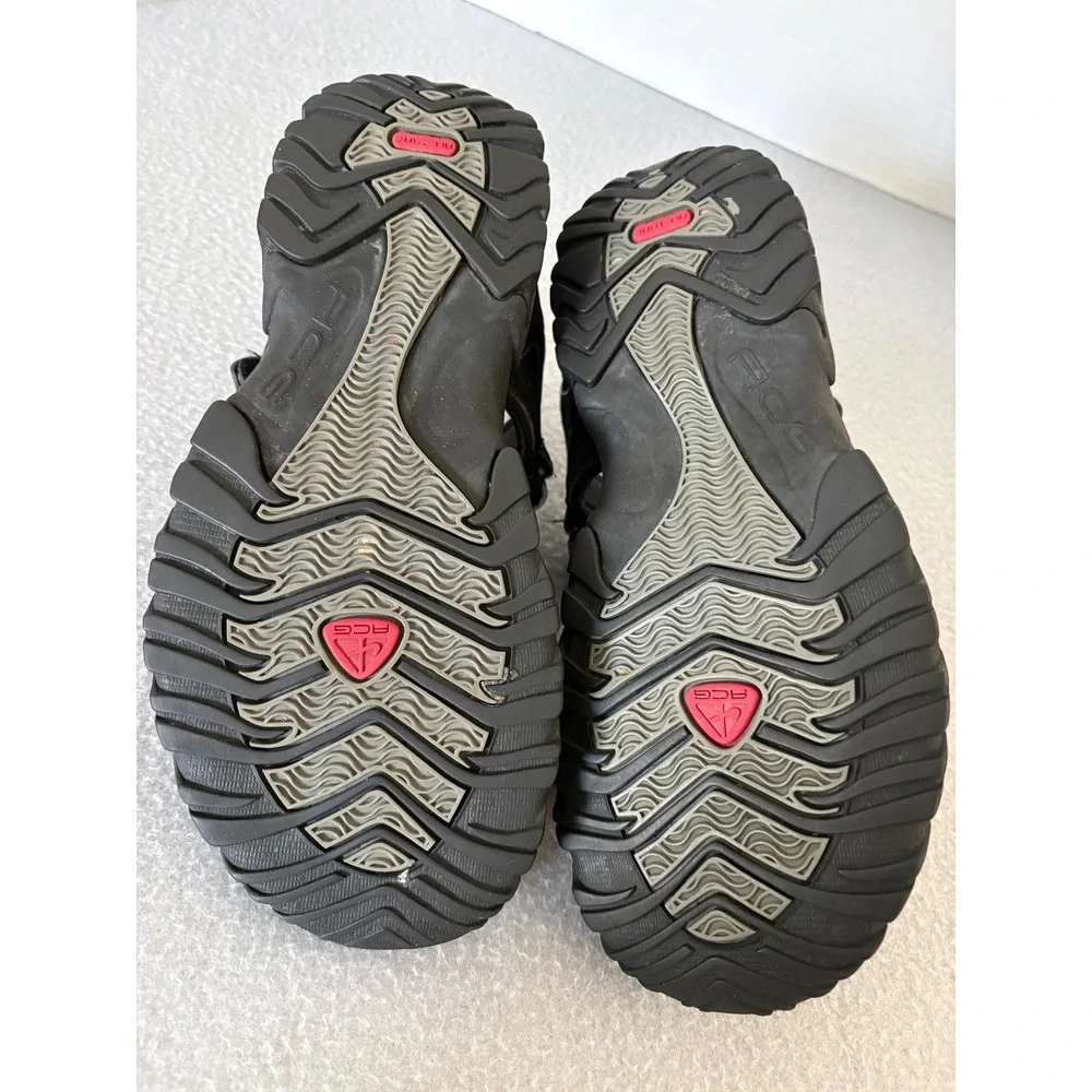 Nike ACG All-Trac Sandals Size 9 Black Red Hiking Outdoor Sport Gorpcore Trail